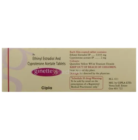 ginette 35mcg tablet 21's